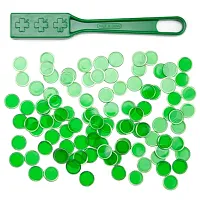 Green Magnetic Bingo Wand with 100 Metallic Bingo Chips  GBIN-50