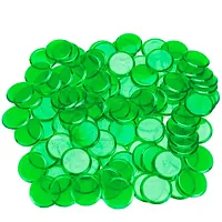 100 Pack Green Bingo Chips ACO-0025