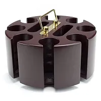 200 Ct Wooden Carousel Chip Storage Unit CAS-200W