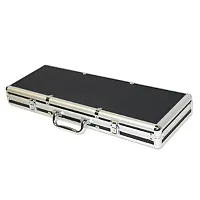 500 Ct Black Aluminum Case with Red Interior CAS-0500B