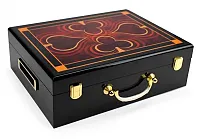 500 Ct Hi-Gloss Wooden Case CAS-500G