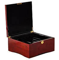 Glossy Mahogany Wood Poker Chip Case 750 Ct GCAS-750M