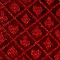 10&#039; Section of Red Two-Tone Poker Table Speed Cloth GCLO-452
