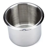 Small, Standard Stainless Steel Drop In Cup Holder PTA-1007