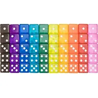Vintage Translucent Dice, 50-pack GDIC-008