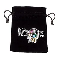 Medium 3in x 4in Embroidered Velour Pouch with Drawstring GDIC-1