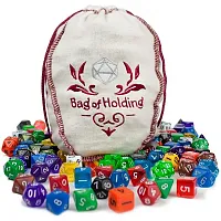 Bag of Holding: 140 Polyhedral Dice in 20 Complete Sets GDIC-170
