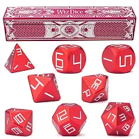 Set of 8 Cinder Red Precision Aluminum Polyhedrals GDIC-1801
