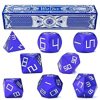 Set of 8 Cobalt Blue Precision Aluminum Polyhedrals GDIC-1802