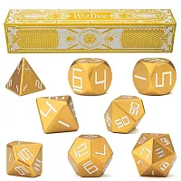 Set of 8 Dorado Gold Precision Aluminum Polyhedrals GDIC-1805