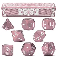 Set of 8 Aurora Pink Precision Aluminum Polyhedrals GDIC-1807