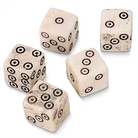 Luck of the Lich Bullseye Bone Dice. 10mm Mini Dice GDIC-2802