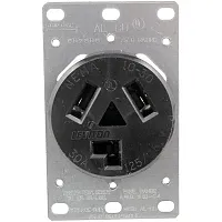 5207 Single-Flush Dryer Receptacle (3 Wire)