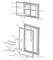 GE APPLIANCE WR78X32432 Gpv10 Stainless Refrigerator Door