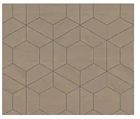 GENESIS PROD 494039 Wooden Oak Hexagon Backsplash Kit 1