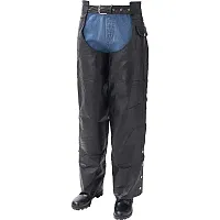 Diamond Plate Rock Design Genuine Buffalo Leather Motorcycle Chaps-GFCHAPXS-3X