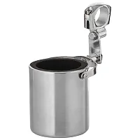 Diamond Plate Stainless Steel Motorcycle Cup Holder-GFCUPHSS