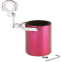 Diamond Plate Pink Stainless Steel Motorcycle Cup Holder GFCUPPN