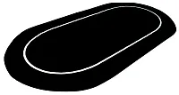 Sure Stick Rubber Foam Table Top - Black PTA-4009