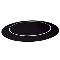 54&#039; Black Sure Stick Poker Table Layout with Rubber Grip GFEL-40