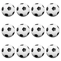 12 Black and White Soccer Style Foosballs GFOO-001