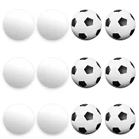 12 Mixed Foosballs, Includes 6 Soccer Style and 6 Smooth  GFOO-0