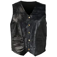 Giovanni Navarre Italian Stone Design Genuine Leather Vest-GFVS-3X