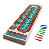 Wooden 3 Track Cribbage Board GGAM-401