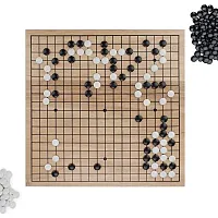 Game of Go Set with Wooden Board and Complete Set of Stones GGAM