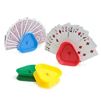 Set of 4 Triangle-shaped Hands-free Playing Card Holders GPLA-00