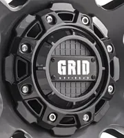 GRID WHEELS GDCAP1GGB Grid Gloss Graphite Cap 8Lug / 5X15