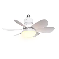 Airbro Fla-21 21-In. 3-Speed Socket Fan With Integrated Light, Fla-21