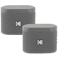 Kodak Soundbrix Double Gray Soundbrix 2-Piece Portable Rechargeable Bluetooth Sp