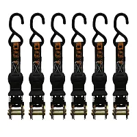 Muddy Mud-Drs14-6Pk 1-In. X 14-Ft. Durable Ratchet Straps With Coated S-Hooks, 6
