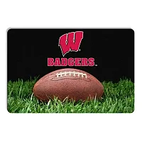 GameWear Wisconsin Badgers Classic Football Pet Bowl Mat
