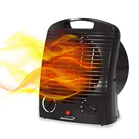 Brentwood 1500-Watt Portable Electric Space Heater and Fan in Black