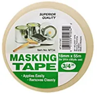 WORLD & MAIN 247750 3/4&#039; X 180&#039; Masking Tape