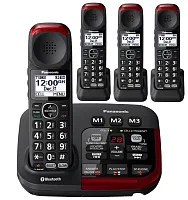 Panasonic Link2Cell KX-TGM430B Amplified Bluetooth Phone with (3) extra handset