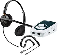 Serene Innovations UA-50 Business Phone Amplifier with Plantronics HW520 Headse
