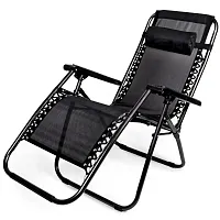 Zero Gravity Folding Lounge Chair, Black HLCH-003