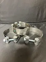 HELIX RACING 2122771 Stainless Steel Muffler Clamps 2.4
