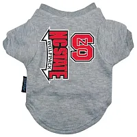 Hunter NC State Wolfpack Heather Grey Pet T-Shirt - Large