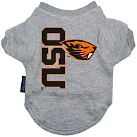 Hunter Oregon State Heather Grey Pet T-Shirt - Large