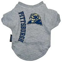 Hunter Pittsburgh Panthers Heather Grey Pet T-Shirt - Large