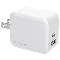 Naztech 15387 30-Watt Power Delivery Dual-Output Usb-C Fast Wall Charger