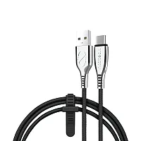 Naztech 15499 6-Ft. Titanium Usb To Usb-C Braided Cable (Black)