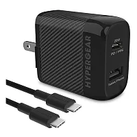 Hypergear 15626 Speedboost 25-Watt Pd Dual-Output Usb-C Wall Charger Kit
