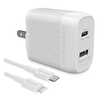 Hypergear 15627 Speedboost 25-Watt Pd Dual-Output Lightning Wall Charger Kit