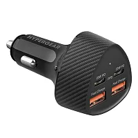 Hypergear 15785 Speedboost 50-Watt Quad Pd Car Charger, Black