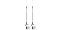 3/4 Wave Dual Antenna System Hqd